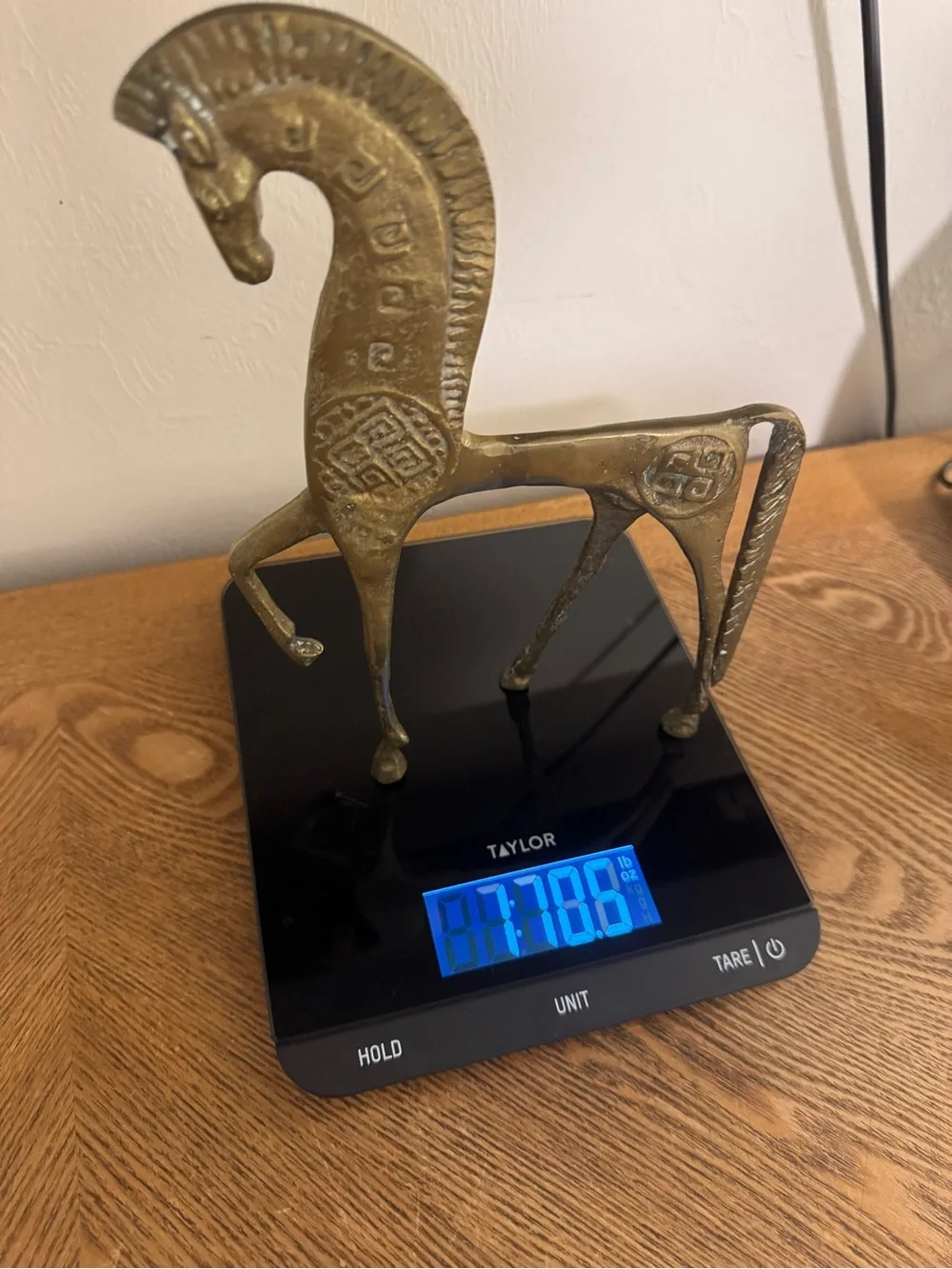Vintage Brass Horse Sculpture Decorative Accent Frederick Weinberg Style